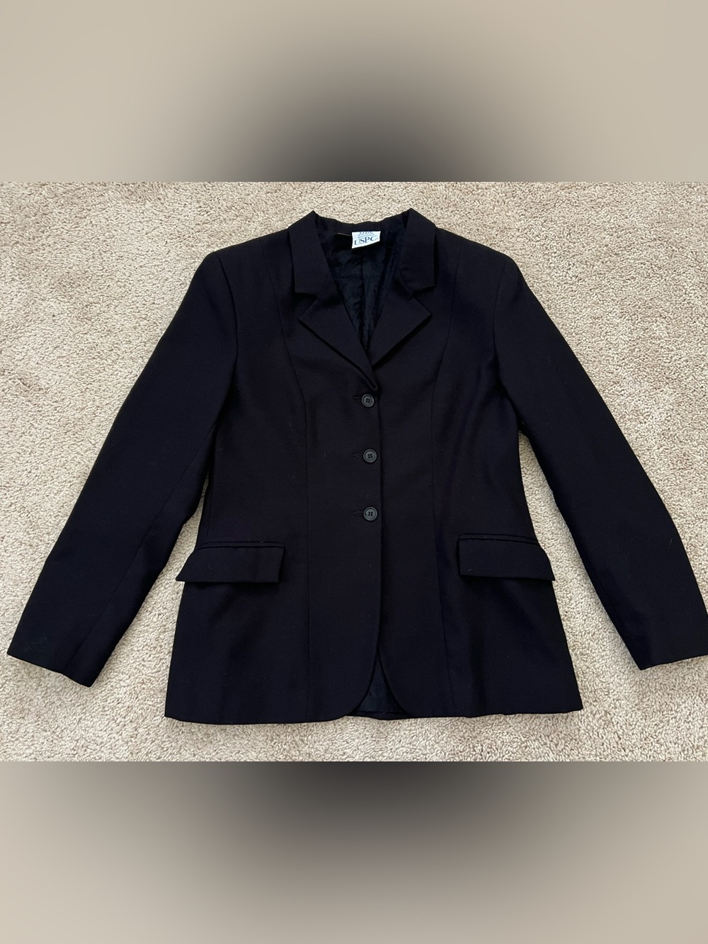 Equestrian Black Horse Show Jacket Horseback Riding Coat Women’s Size 14